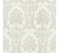 Galerie Italian Style Silver Classic Floral Damask Wallpaper Roll