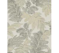 Galerie Italian Style Silver Palm Leaf Design A4 Wallpaper Sample