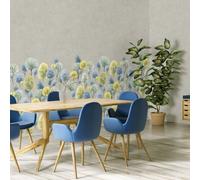 Galerie Julie Feels Home Blue Large Tilia Trees And Plain Twinwall 4-Panel Wall Mural