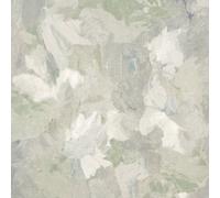 Galerie Julie Feels Home Green Abstract Shimmery Plain Paeonia A4 Wallpaper Sample