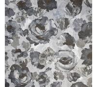 Galerie Julie Feels Home Silver/grey Large Paeonia Shimmery Flowers A4 Wallpaper Sample