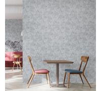 Galerie Julie Feels Home Silver/grey Shimmery Plain Texture Wallpaper Roll