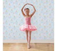 Galerie Just 4 Kids 2 Blue Ballerinas Smooth Wallpaper