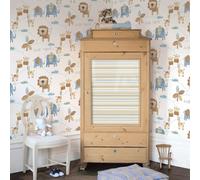Galerie Just 4 Kids 2 Blue Beige Jungle Friends Smooth Wallpaper