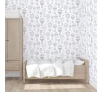 Galerie Just 4 Kids 2 Grey Beige White Balloon Journey Smooth Wallpaper