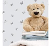 Galerie Just 4 Kids 2 Grey Butterflies Smooth Wallpaper