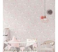 Galerie Just 4 Kids 2 Grey Pink Unicorns & Princesses Smooth Wallpaper