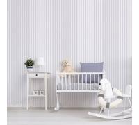 Galerie Just 4 Kids 2 Grey Regency Stripe Smooth Wallpaper