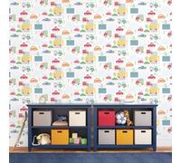 Galerie Just 4 Kids 2 Red Blue Green Yellow Orange Traffic Smooth Wallpaper