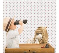 Galerie Just 4 Kids 2 Red Blue White Diamond Motif Smooth Wallpaper