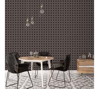 Galerie Just Kitchens Black Bee Hive Wallpaper Roll