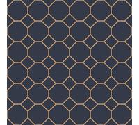 Galerie Just Kitchens Blue Bee Hive A4 Wallpaper Sample