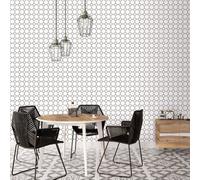 Galerie Just Kitchens White Bee Hive Wallpaper Roll