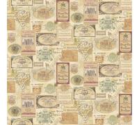Galerie Kitchen Recipes Multi-Coloured Vino Smooth A4 Wallpaper Sample