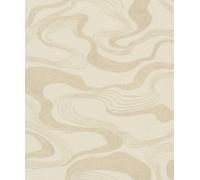 Galerie Kumano Beige Abstract Flow Design A4 Wallpaper Sample