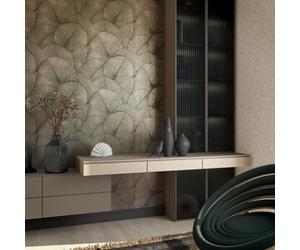 Galerie Kumano Gold Textured Palm Leaf Wallpaper