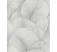 Galerie Kumano Greytextured Palm Leaf A4 Wallpaper Sample