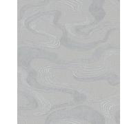 Galerie Kumano Silver Abstract Flow Design A4 Wallpaper Sample