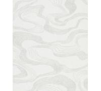 Galerie Kumano White Abstract Flow Design A4 Wallpaper Sample