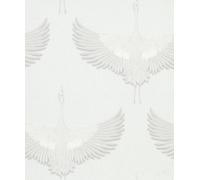 Galerie Kumano White Textured Stork A4 Wallpaper Sample