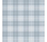 Galerie Little Explorers 2 Blue Twilled Tartan A4 Wallpaper Sample