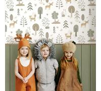 Galerie Little Explorers 2 Green Country Animals Wallpaper Roll