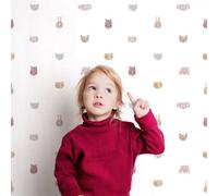 Galerie Little Explorers 2 Pink Happy Heads Wallpaper Roll