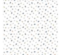 Galerie Little Explorers 2 Silver Five Leaf Flower A4 Wallpaper Sample