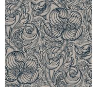 Galerie Llewelyn-Bowen Off The Wall Blue Floral Lb25116 A4 Wallpaper Sample