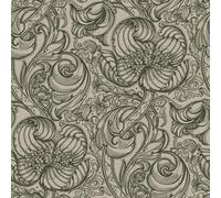 Galerie Llewelyn-Bowen Off The Wall Green Floral Lb25111 A4 Wallpaper Sample