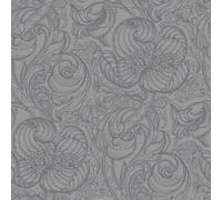 Galerie Llewelyn-Bowen Off The Wall Silver Grey Floral Lb25114 A4 Wallpaper Sample