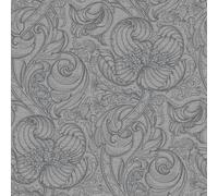Galerie Llewelyn-Bowen Off The Wall Silver Grey Floral LB25114 Wallpaper