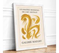 Galerie Maeght Twenty-Two Retro Framed Wall Art Print A1 (84.1×59.4cm) White, Wall Decor for Living Room, Bedroom, Office & Home, Ready to Hang, Art Gift