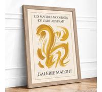 Galerie Maeght Twenty Two Retro Framed Wall Art Print A2 Oak