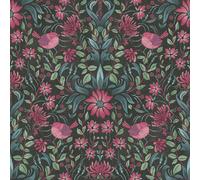 Galerie Maison Charme Black Floral Bird Motif Wallpaper Roll