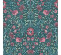 Galerie Maison Charme Green Floral Bird Motif Wallpaper Roll
