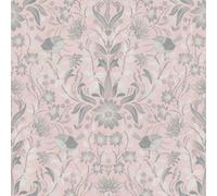Galerie Maison Charme Pink Floral Bird Motif Wallpaper Roll