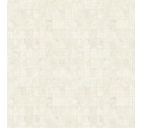 Galerie Metallic FX Cream Geometric Tile Non-Woven Metallic Finish Wallpaper Roll