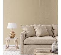 Galerie Metallic Fx Gold Beige Metallic Geometric Textured Wallpaper