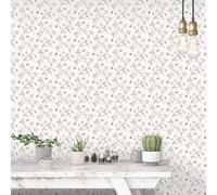 Galerie Miniatures 2 White Black Grey Small Floral Butterfly Dragonfly Smooth Wallpaper