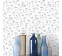 Galerie Miniatures 3 Blue White Cow Parsley Smooth Wallpaper