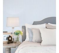 Galerie Miniatures 3 Blue White Narrow Stripe Smooth Wallpaper