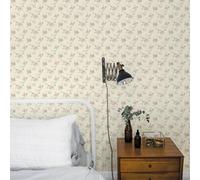 Galerie Miniatures 3 Pink Cream Green Purple Medium Rose Trail Smooth Wallpaper