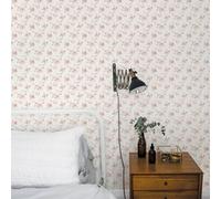 Galerie Miniatures 3 Pink White Cream Medium Rose Trail Smooth Wallpaper