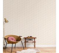 Galerie Miniatures 3 Red Cream Brown Small Rose Trail Smooth Wallpaper