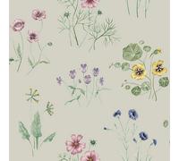 Galerie Morgongava White Floral Bunches A4 Wallpaper Sample