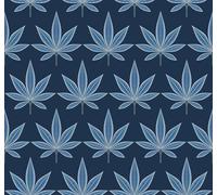 Galerie Mulberry Tree Blue Navy Palm Leaf A4 Wallpaper Sample