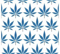 Galerie Mulberry Tree Blue White Palm Leaf A4 Wallpaper Sample
