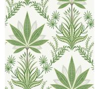 Galerie Mulberry Tree Green Palm Leaf A4 Wallpaper Sample