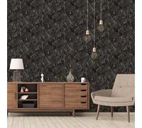 Galerie Natural Fx 2 Black Marble Effect Wallpaper Roll